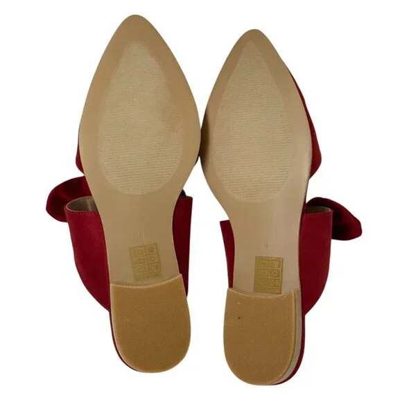 Journee Collection Telulah Bow Flat Mules (NWOB) - Picture 9 of 9